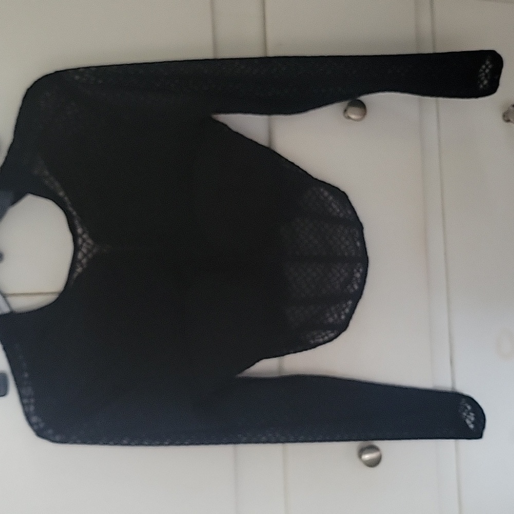 Self-Esteem black lace blouse Small?
